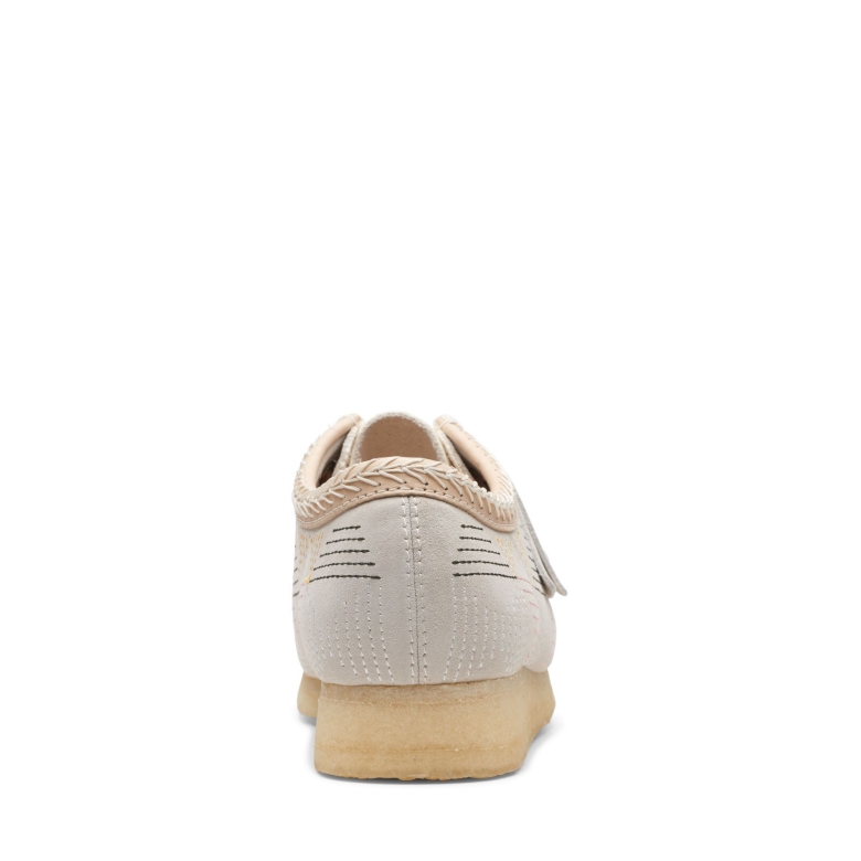 Wallabee Clarks Weiß