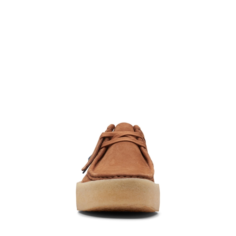 Clarks Wallabee Tasse Aus Hellbraunem Nubukleder