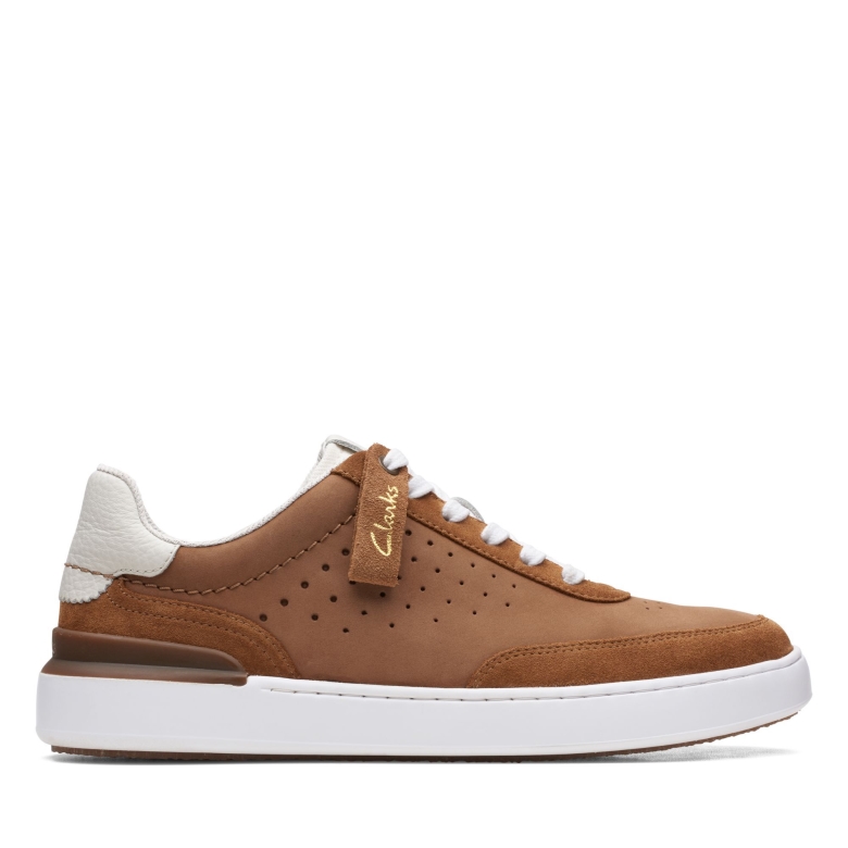 Court Lite Tor Clarks Cognac Kombi