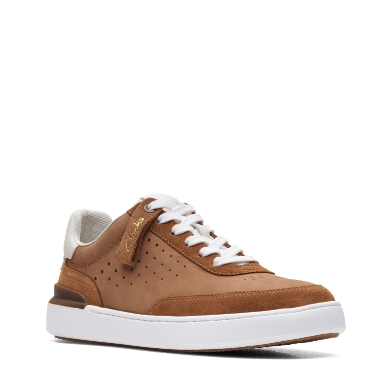 Court Lite Tor Clarks Cognac Kombi