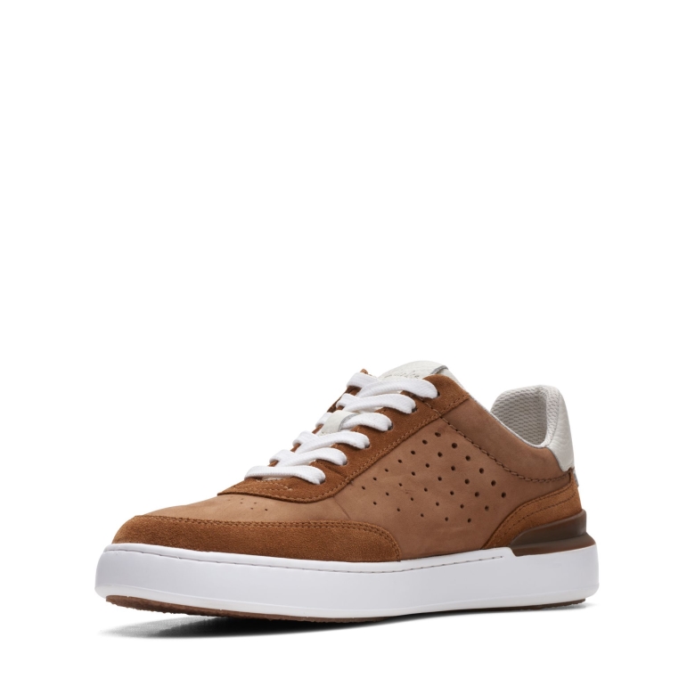 Court Lite Tor Clarks Cognac Kombi