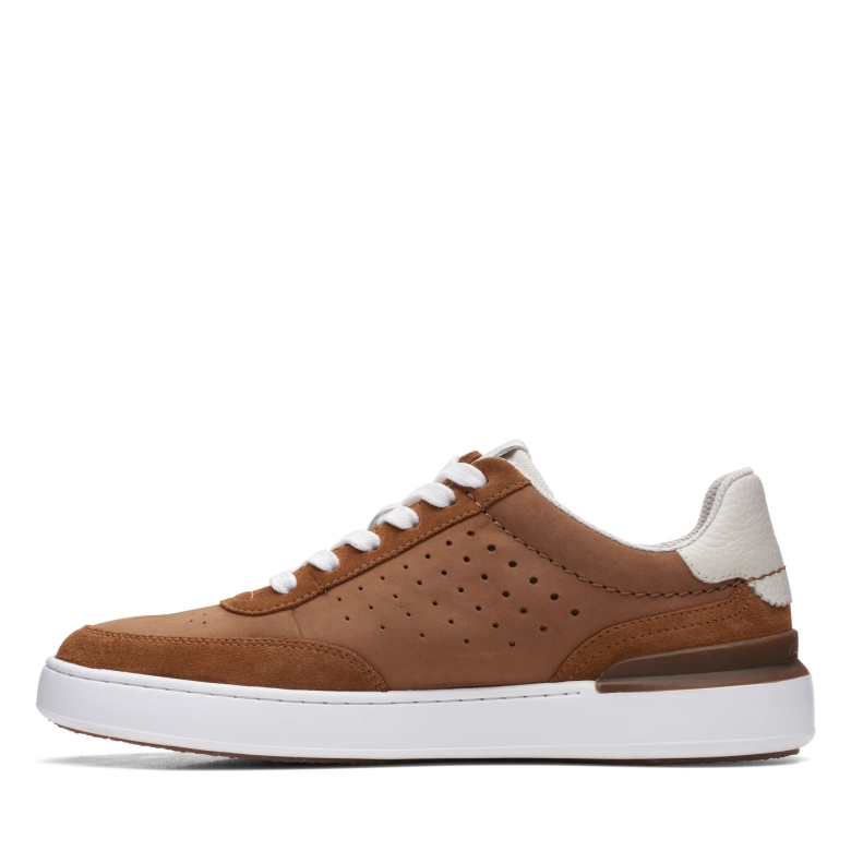 Court Lite Tor Clarks Cognac Kombi