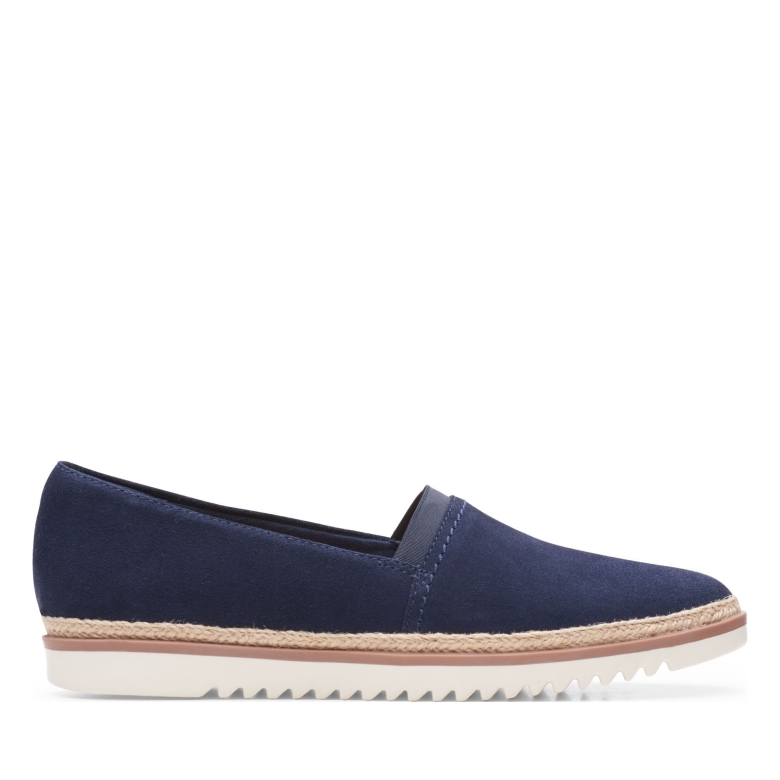 Marine Wildleder Clarks Serena Paige