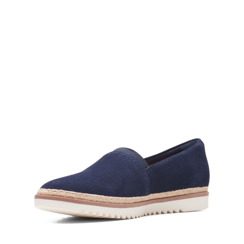 Marine Wildleder Clarks Serena Paige