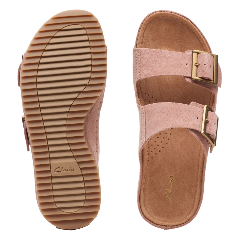 Clarks Rose Wildleder Brookleigh Sonne