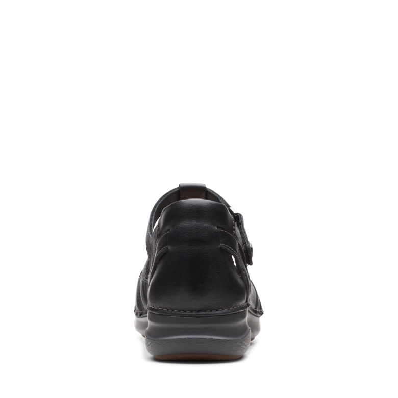 Schwarzes Leder Clarks Appley Way