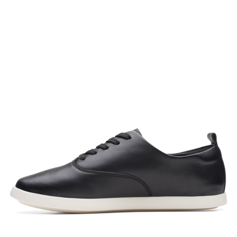 Schwarze Clarks Ace Lite Krawatte Aus Leder