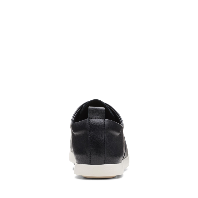 Schwarze Clarks Ace Lite Krawatte Aus Leder