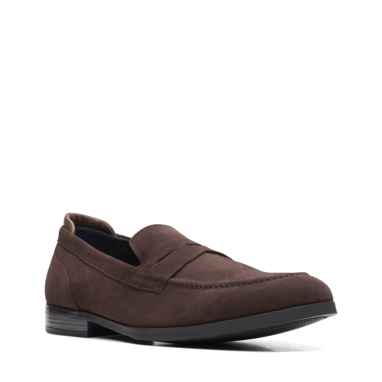 Dunkelbraunes Wildleder Bradish Ease Clarks