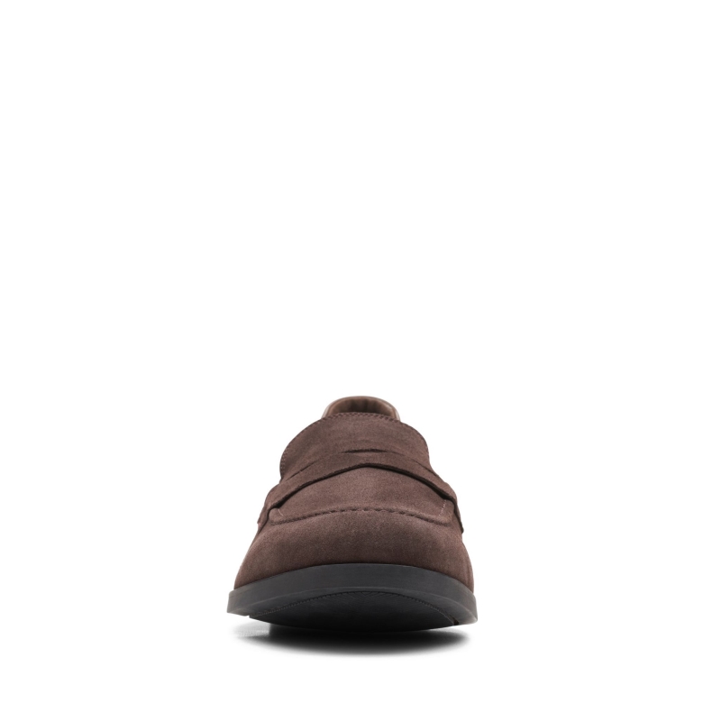 Dunkelbraunes Wildleder Bradish Ease Clarks