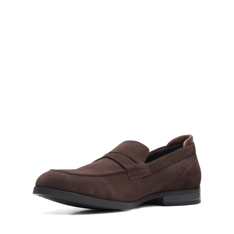 Dunkelbraunes Wildleder Bradish Ease Clarks