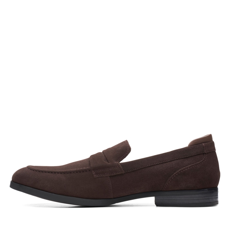 Dunkelbraunes Wildleder Bradish Ease Clarks