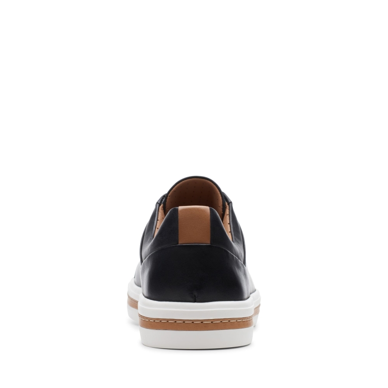 Un Maui Spitze Schwarzes Leder Clarks