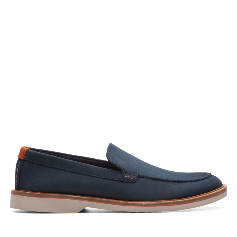 Navy Nubuck Atticus Lt Edge Clarks