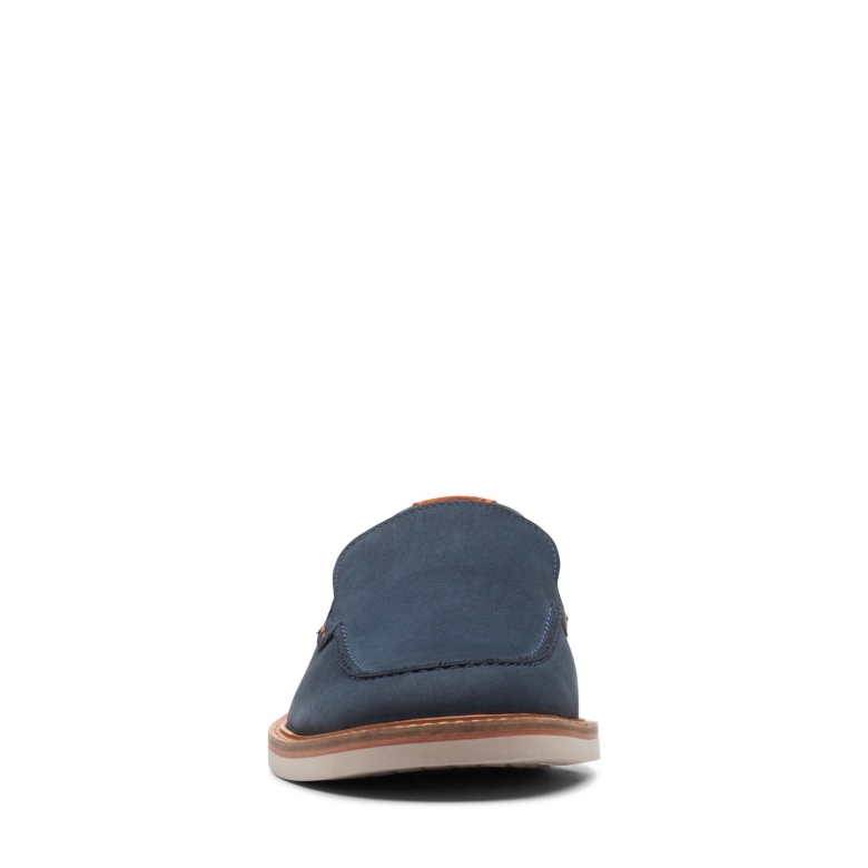 Navy Nubuck Atticus Lt Edge Clarks