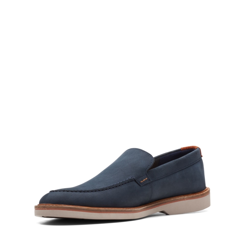 Navy Nubuck Atticus Lt Edge Clarks