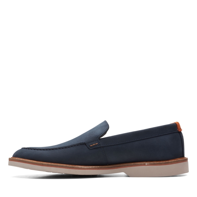 Navy Nubuck Atticus Lt Edge Clarks