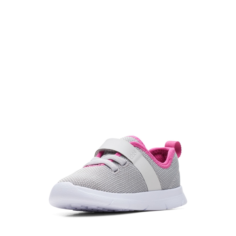 Hellgraues Ath-gewebe T Clarks