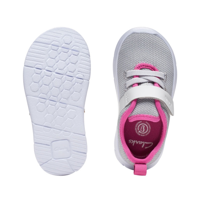 Hellgraues Ath-gewebe T Clarks