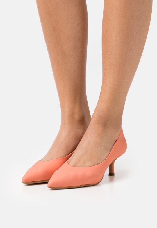 Clarks Violet Court Classic Heels Light Coral