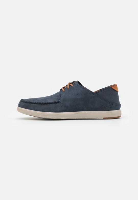 Marineblaue Bratton-krawatten-schnürschuhe Clarks