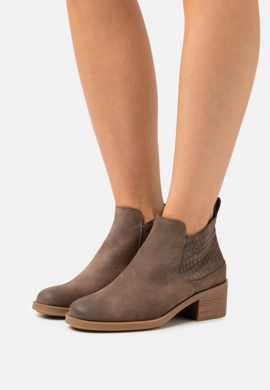 Memi Stiefeletten Mit Reißverschluss Clarks Taupe